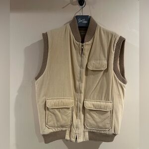 Vintage corduroy zip up vest